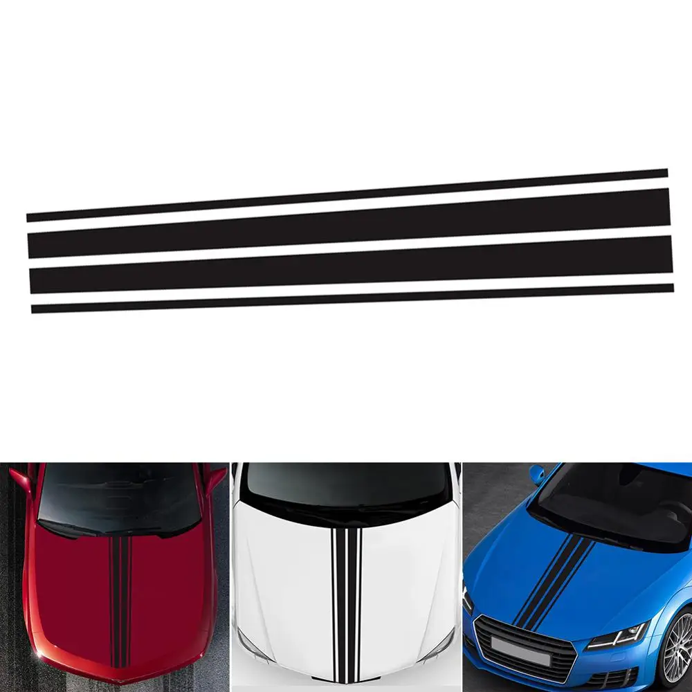 

PVC Car-Styling Decal Sticker Auto Motorcycle SUV Hood Engine Cover Vinyl DIY Decor Stripe Car Styling Stickers Accessories