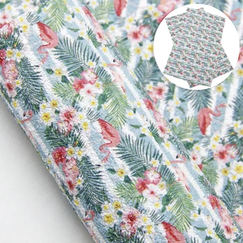 

David accessories 20*34cm Fruit Flower Heart Chunky Glitter Synthetic Leather Fabric Patchwork For Bows DIY Handmade ,1Yc10381