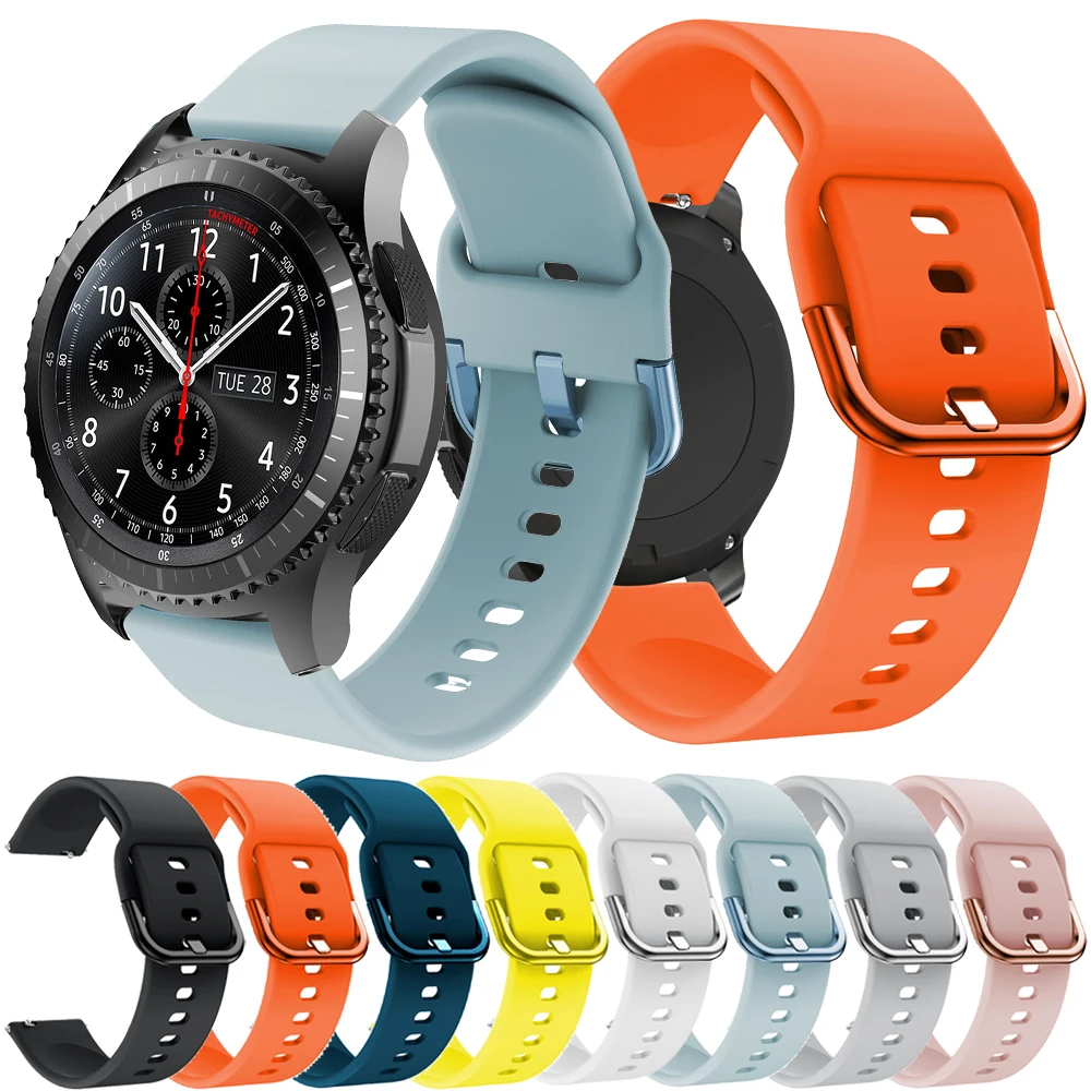 

Силиконовый ремешок 22 мм для Samsung Gear S3 Frontier/Classic Watch, сменный Браслет для Samsung Galaxy Watch 46 мм
