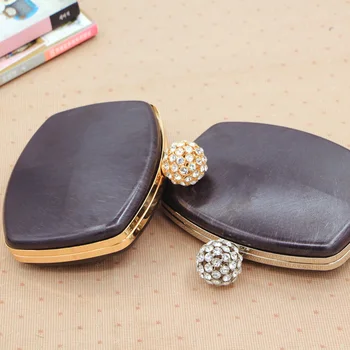 

18X14 cm Metal Clasps Dinner Round Box Purses Frame Handles for DIY Handbags Kiss Twisted Lock Buckle Tone Bag Accessories