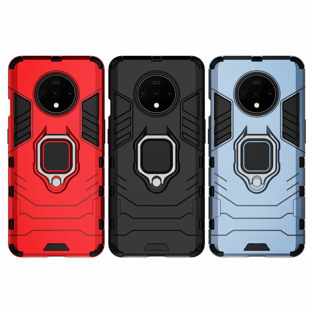 Custodia Per Armatura Antiurto Per Oneplus 7T Anello Posteriore Cover Per Telefono Per One Plus 7T 1 + 7T Oneplus7T 1 + 7T Coque Fundas