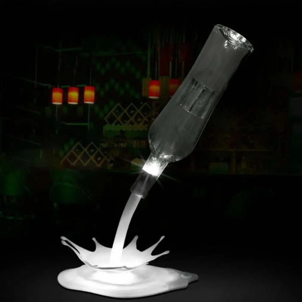 Для розлива вина лампа Светодиодная Иллюзия светильник из бутылок перезаряжаемая USB настольная лампа с сенсорным управлением для баров-кафе украшение свет