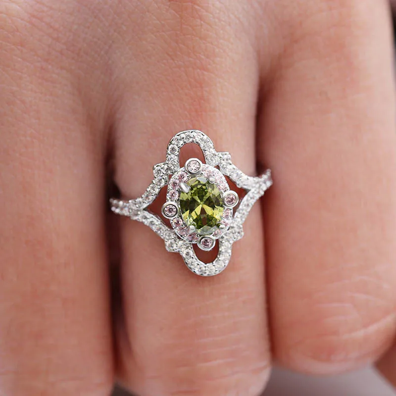 Bague Ringen, 925 пробы кольца, Желтый цитрин, овальный, 5*7 мм, форма, драгоценный камень, ювелирные изделия для женщин, девушек, вечерние, свадебные, Обручальные, подарок