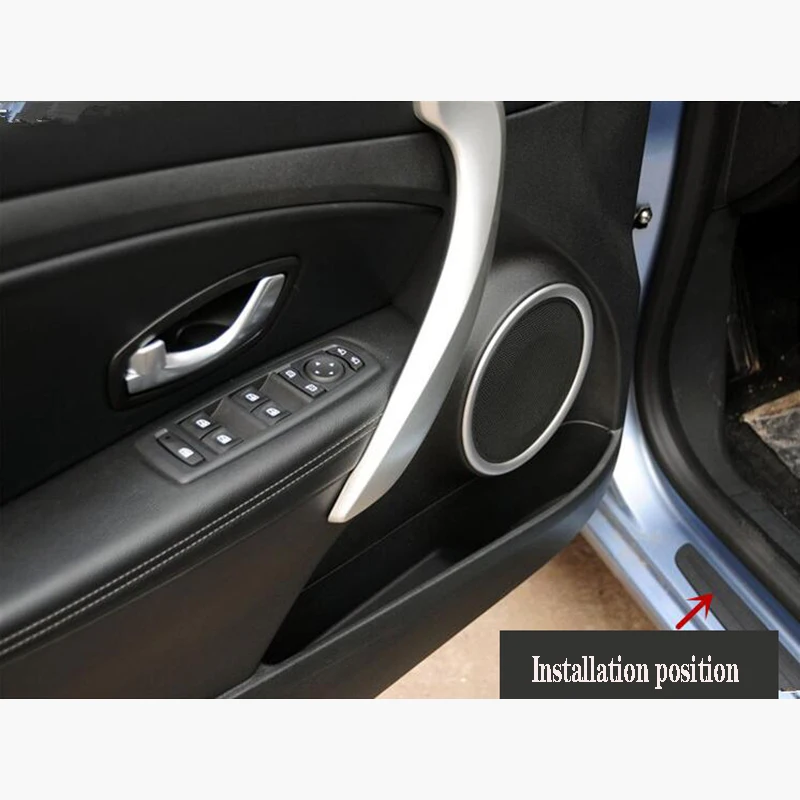 Подходит для 2011- Renault FLUENCE Добро пожаловать педали из нержавеющей стали дверные пороги декоративные аксессуары