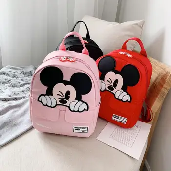 

Disney Cute Kindergarten Primary School Schoolbag Child Boy Child Mickey Minnie Girl Baby Cartoon Baby Backpack