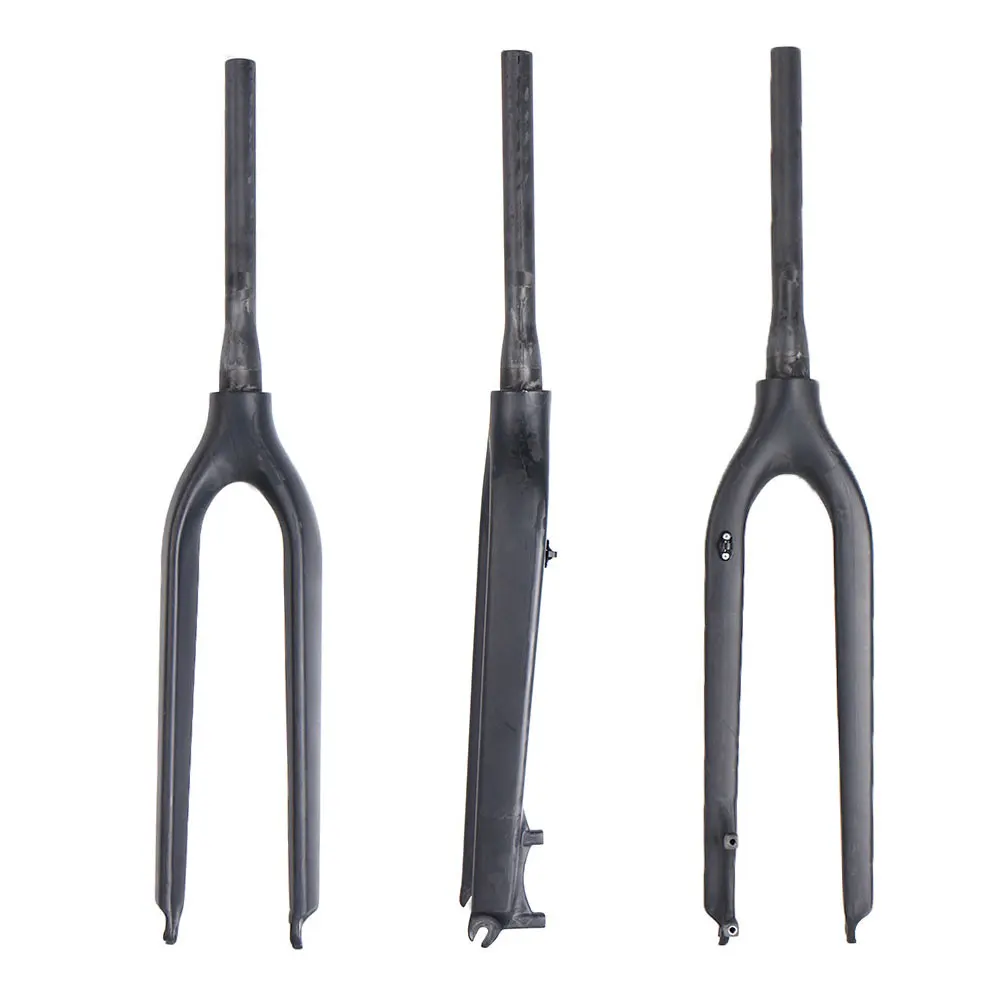 

MTB Fork 29 Carbon Mountain Bike Forks No Logo Messy Texture UD 1-1/8"-1-1/2" Rigid Mountain Bike Forks Carbon MTB Fork for 29er