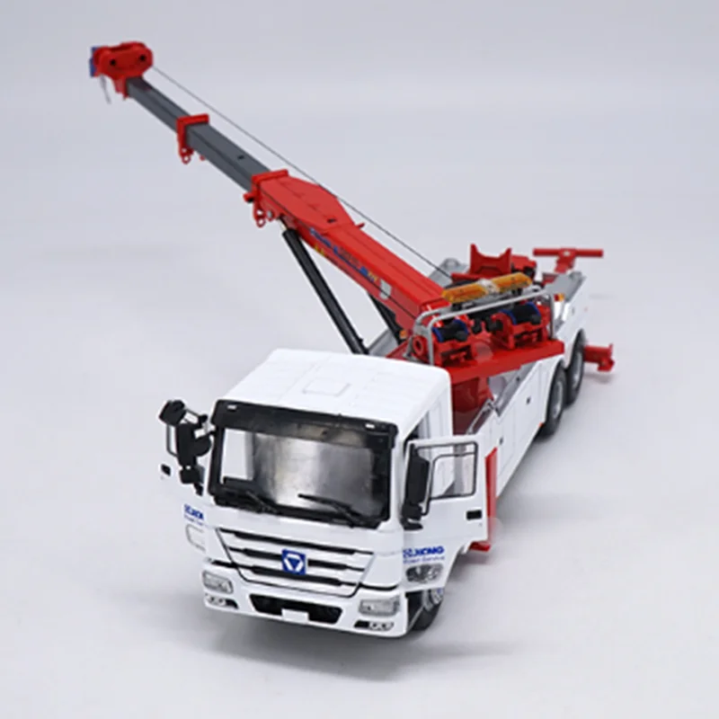 1/35 Модель классического сплава дорожный зазор спасательная Модель автомобиля Моделирование литой грузовик кран прицеп Игрушечная модель грузовика сборные шоу