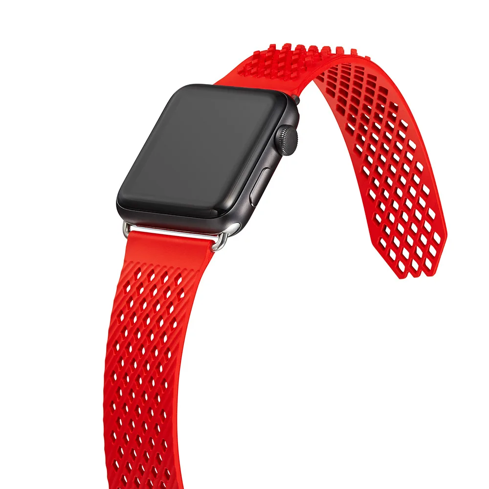 Спортивный силиконовый ремешок для Apple Watch band 4 5 44 мм 40 мм correa aplle watch 42 мм 38 мм iwatch band series 5 4 3 2 1 браслет ремень