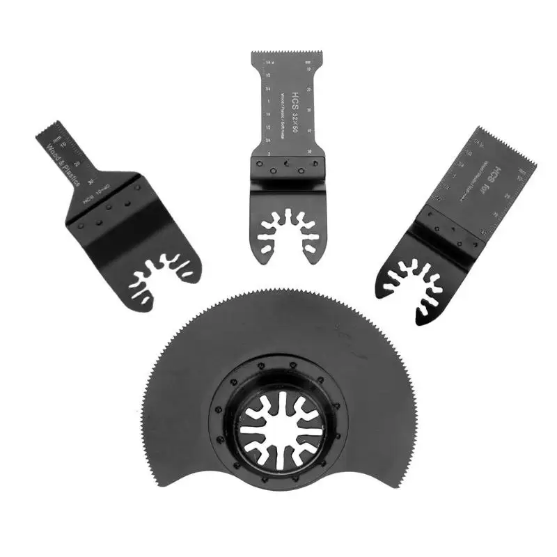 

4pcs/set Oscillating MultiTool Saw Blade for Renovator Power Tools Cutting compatible with Multi-Tools using Starlock System