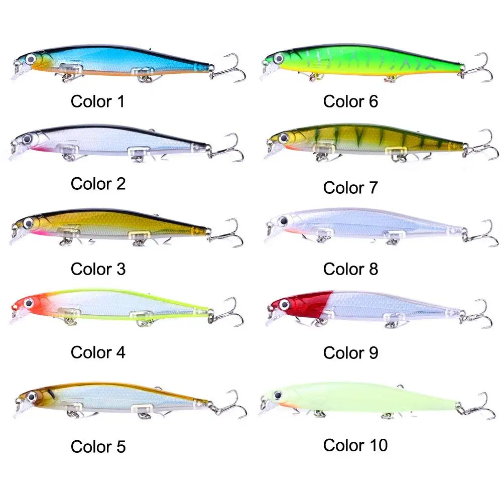 Hengjia 1 шт. на высоком каблуке 11 см 13g Topwater приманки Minnow для дайвинга искусственные