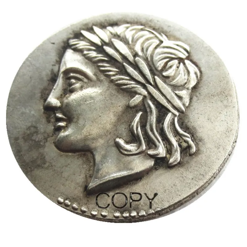 Г (26) кария. Alabanda as Antiocheia 197BC Tetradrachm старинная Серебряная греческая Посеребренная