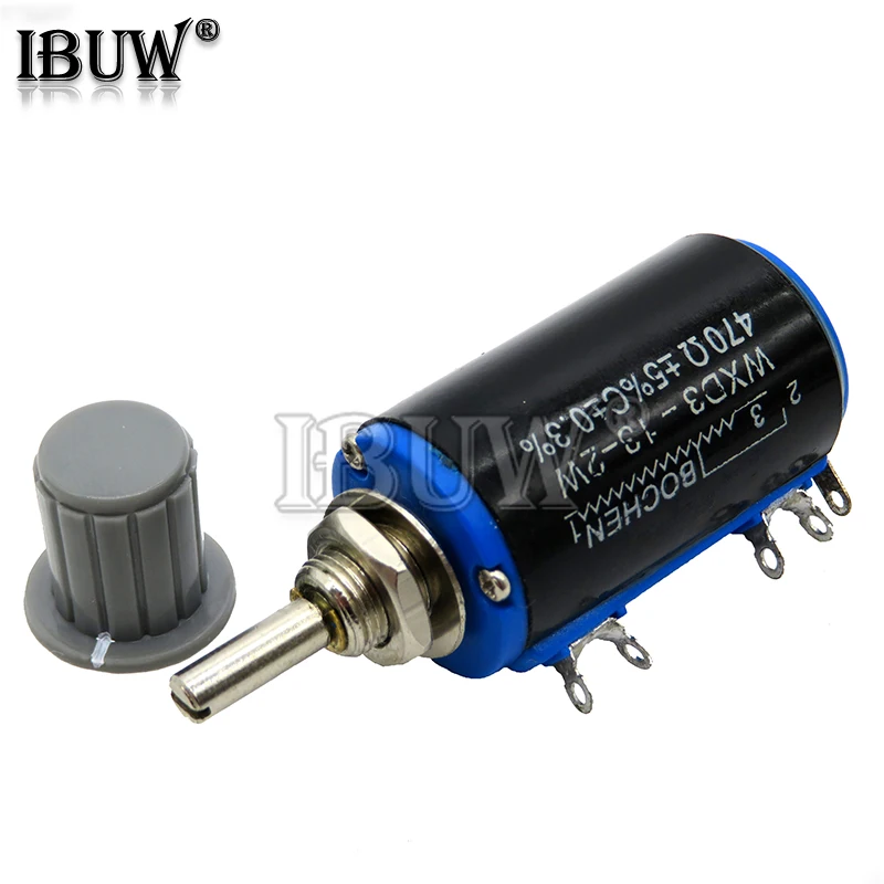 1PCS WXD3-13 Potentiometer with Grey Knob