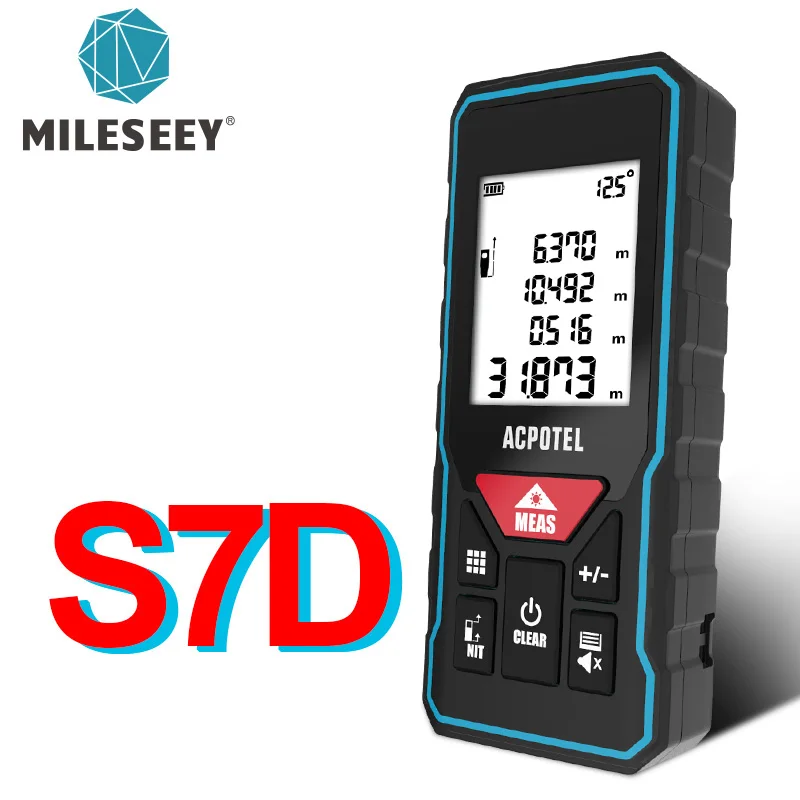 Mileseey telémetro láser X5 лазерная рулетка buscador láser de distancia láser Digital Medidor láser cinta métrica láser