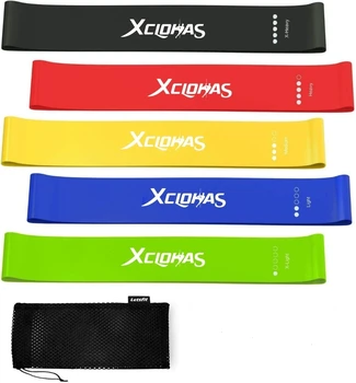 

XC LOHAS 5 Level Yoga Resistance Rubber Bands 600mm Indoor Fitness Equipment Pilates Sport Training Workout Elastic Bands