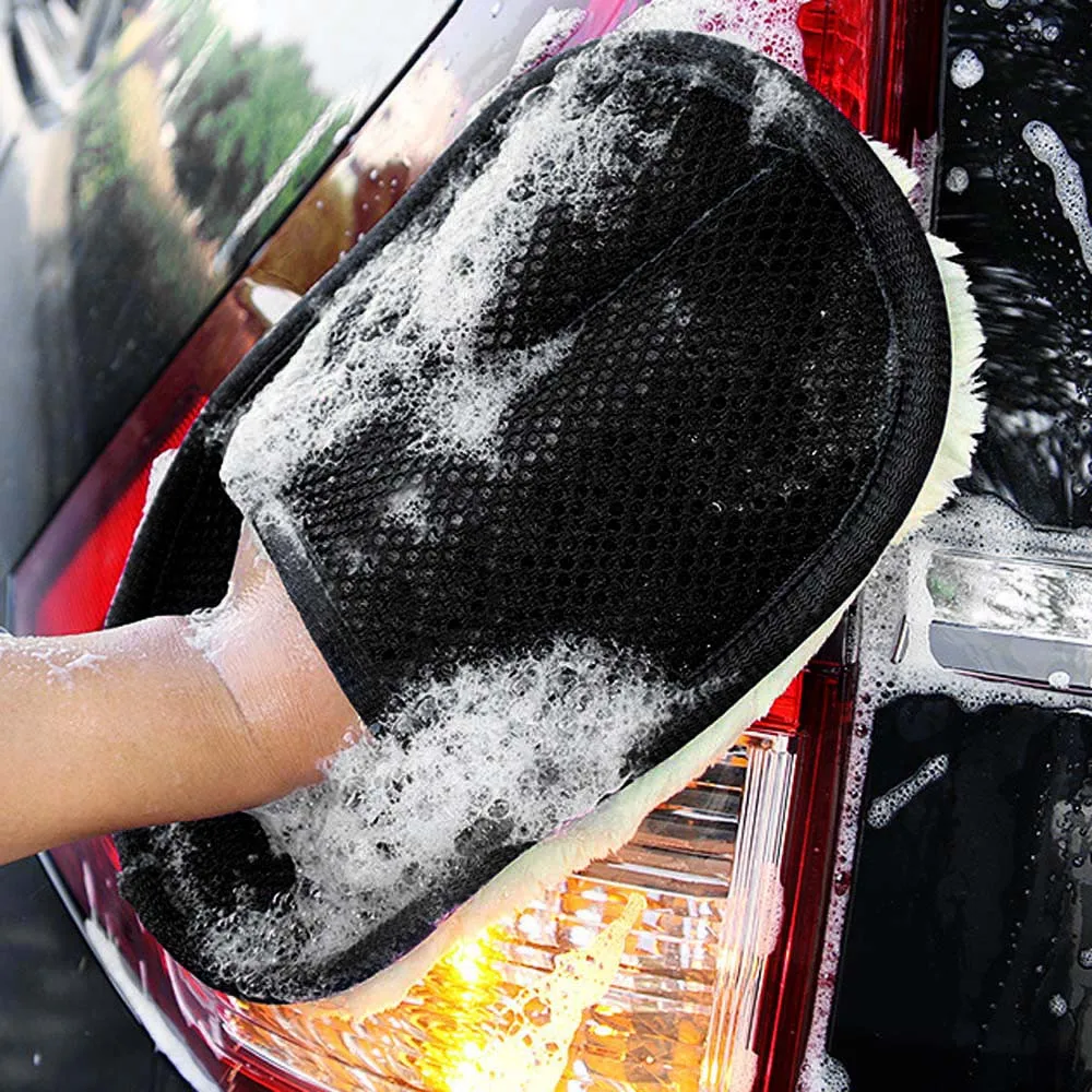 23*16 см моющиеся перчатки для мытья посуды перчатки Кисть для уборки машины очиститель шерсти мягкие перчатки для мытья автомобиля Чистящая Щетка перчатки для уборки