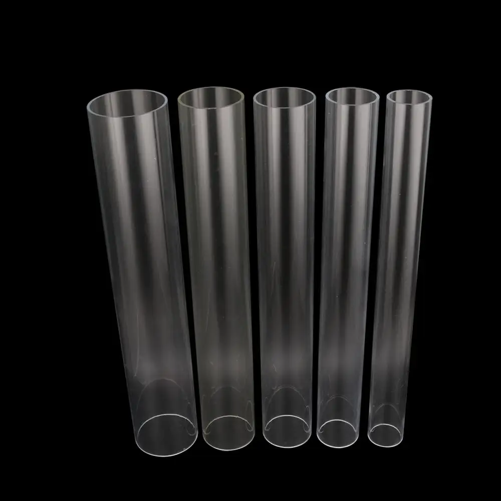 Plastic Tube 1 Pc 48~50cm Length 50/60/70/75/90mm Highly Transparent Acrylic Pipe Fish Tank Aquarium Irrigation Pipe Tube