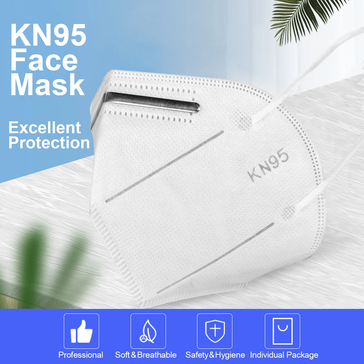 

CZ US STOCK 1-100pcs KN95 Mask Anti-fog And 4-Layer Filter Breathable Face Mask 95% Filtration N95 Masks Mouth Mask as KF94 FFP2