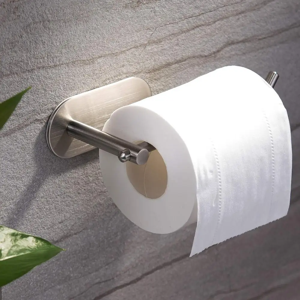 

Toilet Paper Holder Stainless Steel Shelf For Toilet Durable Toilet Paper Clip Bathroom Accessories Brief Toilet Paper Port 2019
