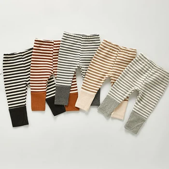 

Korean Style Kids Clothing Autumn Toddler Baby Girls Stripe Leggings Infant Baby Girls Leggings Newborn Baby Girls Long Pants
