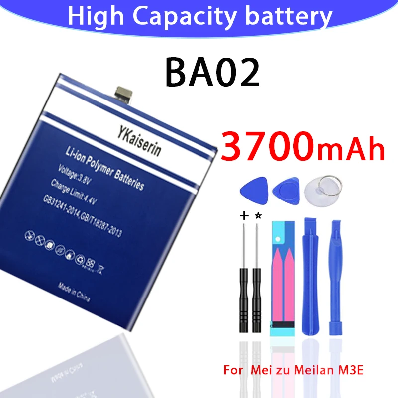 BA02 3700mAh Cellphone Replacement Cells Long Lasting Lithium Li Ion Battery For Meizu M3E A680Q Meilan E Mobile Phone | Мобильные