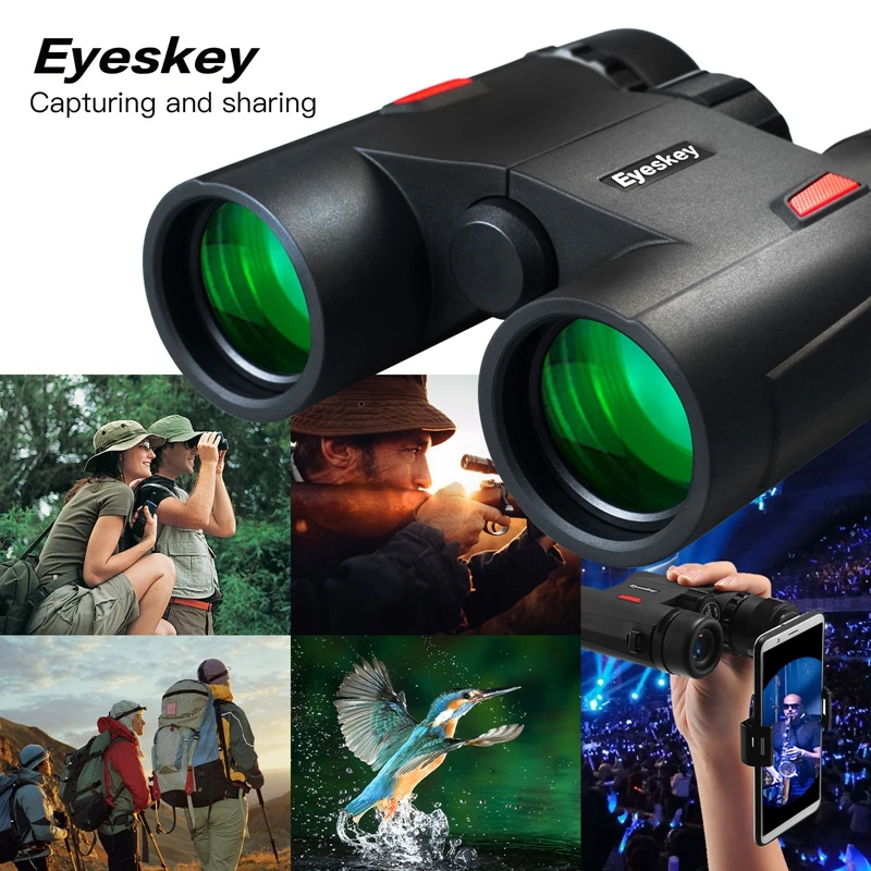 Бинокль Eyeskey 8x32 HD мощный телескоп туристическое шпионское стекло Призма BAK4