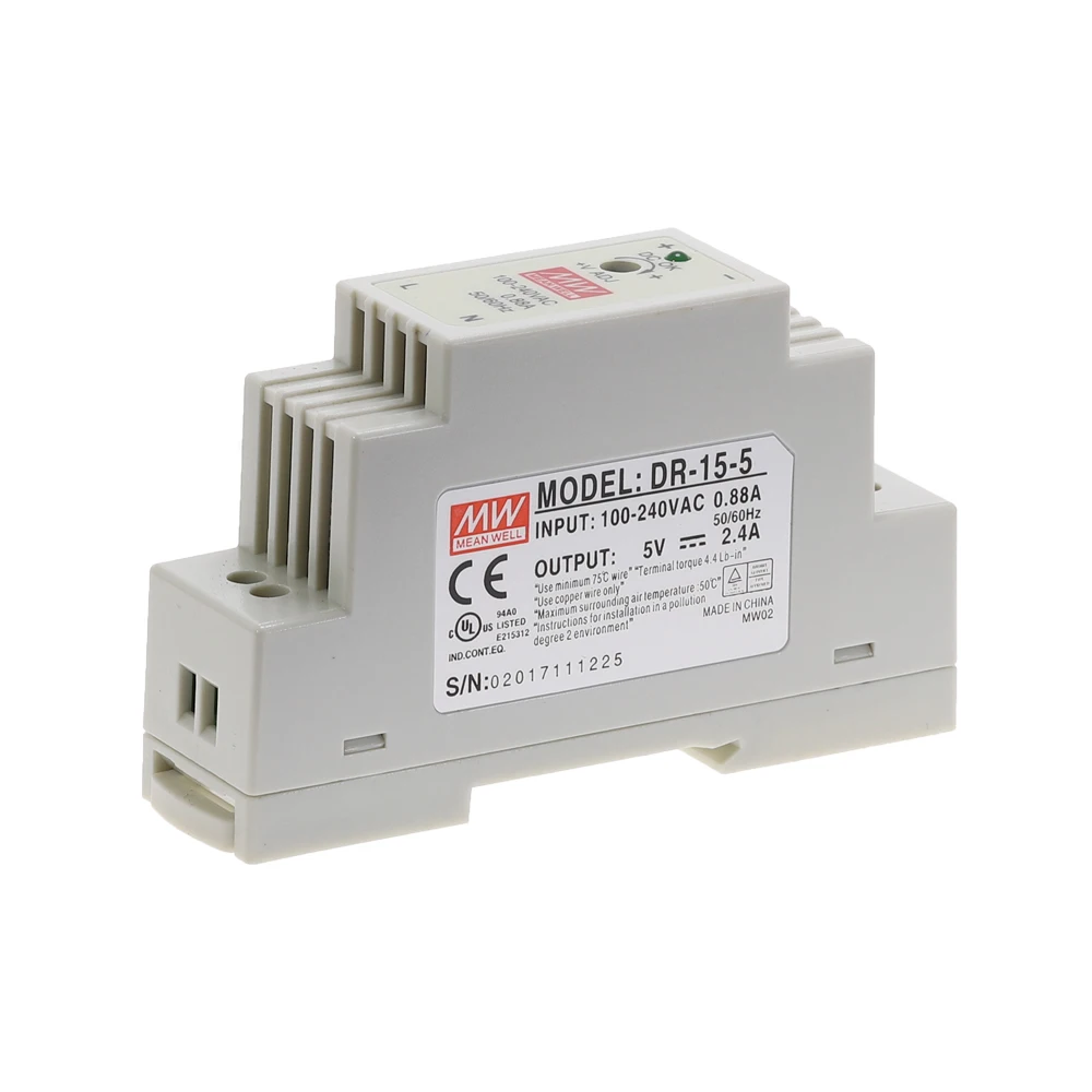DR 15 45 60 15W 45W 60W одиночный выход 5V 12V 15V 24V Промышленный din рейку импульсный источник