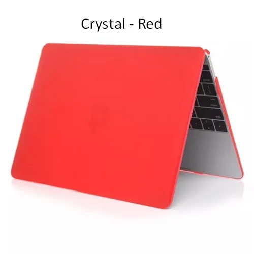 crystal red Кристально матовый чехол для ноутбука Macbook Pro 13 Touch Bar чехол s retina 15 A1708 A1706 A1707 для Macbook Air 13 12 11 чехол - Цвет: crystal red