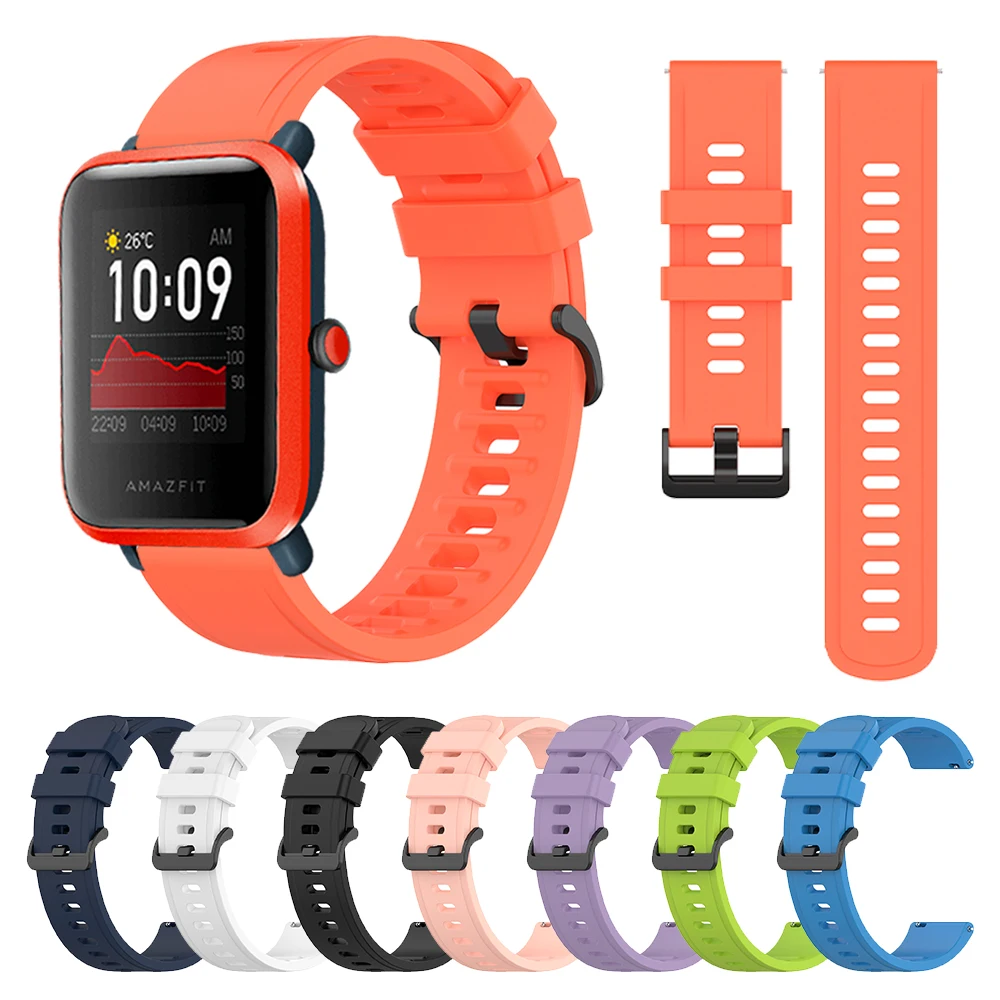 Correa de silicona para reloj Amazfit Bip S, accesorios reemplazables para  Huami Amazfit GTS Bip lite - AliExpress