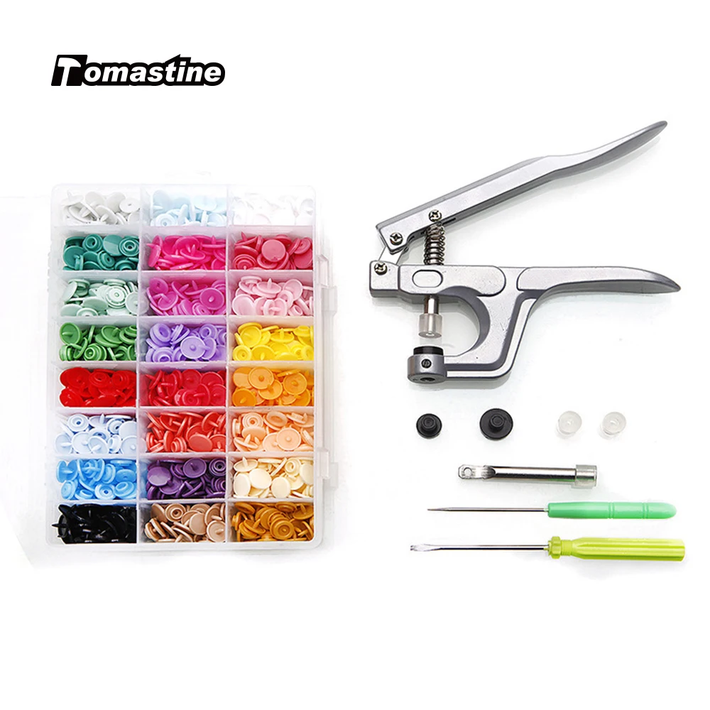 

Metal Press Pliers Tools Set Used for T3/T5/T8 Plastic Comb Button DIY Closure Snap Hand Pliers Tools and Button Accessories Set