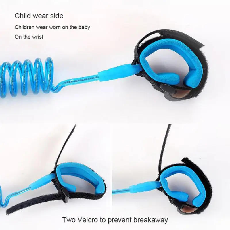 Детская Тяговая Веревка для детей, с защитой от потери, безопасная веревка для запястья, для прогулок на открытом воздухе