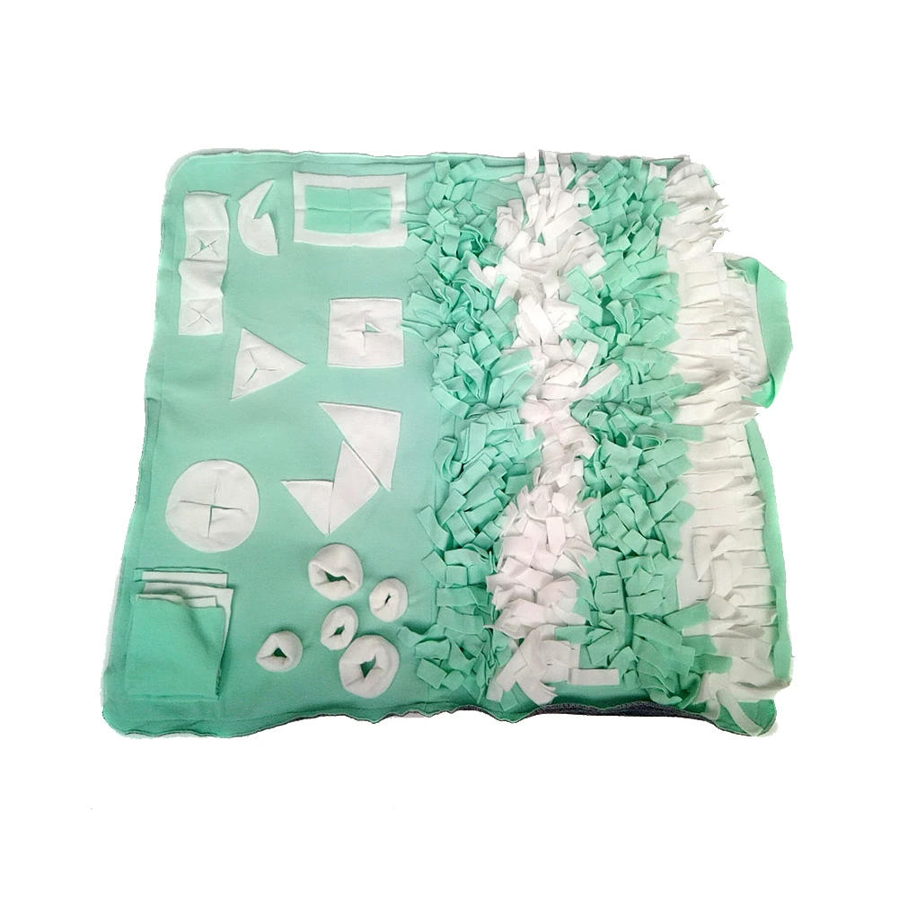 Pet обучение моющийся снятие стресса нос обнюхивание игрушка мягкий материал коврик медленно кошка кормушка собака нюхательный коврик одеяло - Цвет: Зеленый