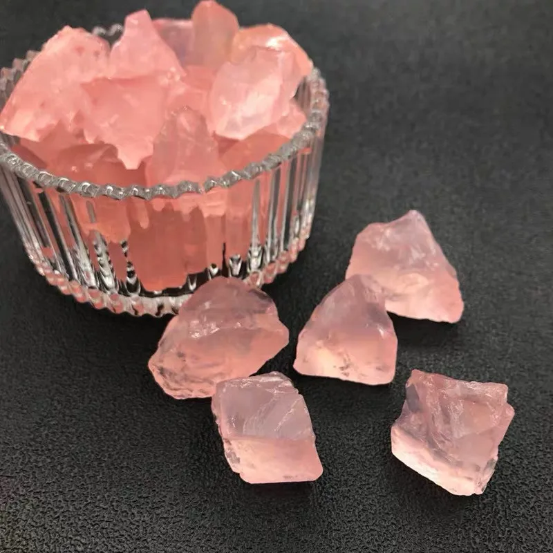 Натуральный Порошок кристалл розовый кварц необработанные камни энергетический