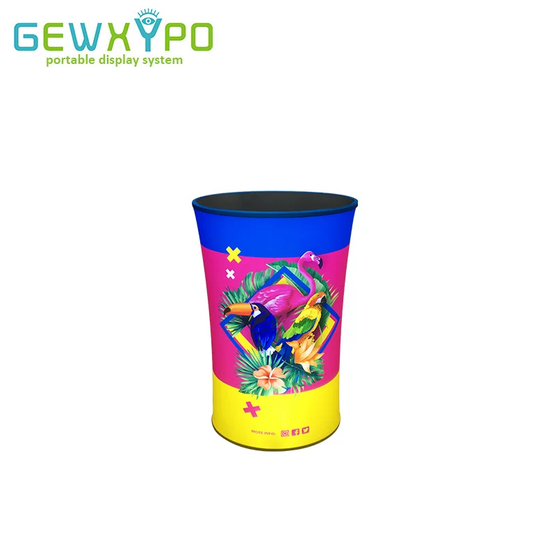 Portable tension oval light fabric display counter tade show exhibtion promotion Portable tension oval light fabric display counter tade show exhibtion promotion