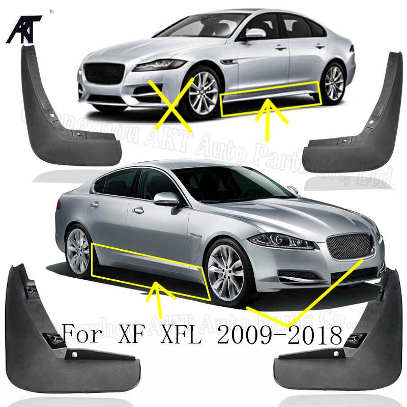 

4 шт., Автомобильные Брызговики для Jaguar XF XFL X250 2008 ~ 2018