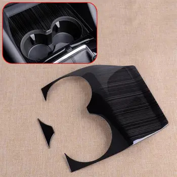 

CITALL Titanium Front Water Cup Holder Panel Cover Frame Moulding Trim Decorative Sticker Garnish fit for Mazda 3 2019 2020