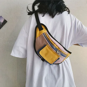 

Casual Canvas Waist Bag Women Men Purse Chest Bag Sport Fanny Pack Streetwear Hip Hop Bum Bags Travel Waist Pack Phone Pouch