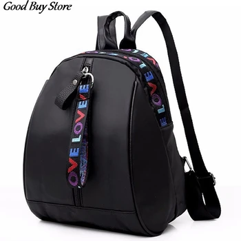 

Black Oxford Backpack Women Travel Backpacks Fashion School Shoulder Bag Large Capacity Waterproof Rucksack mochila Teenager