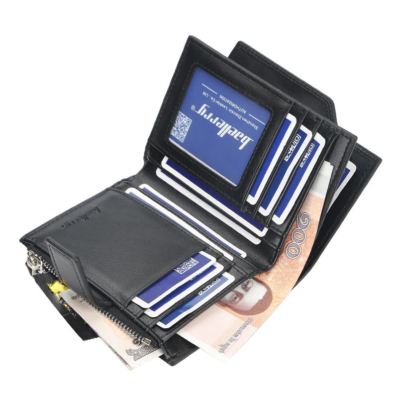 Tidog студенческий вертикальный модный трехслойный кошелек на молнии