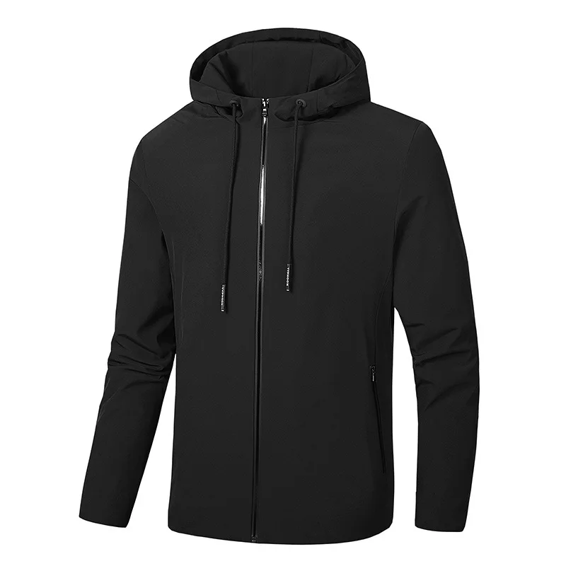 

L-8XL spring men sport jacket plus size quickly dry zip up hoodie outwear coat casual jogger running workout jacket sportswear
