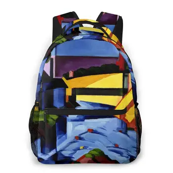 

Fashion Backpack Women Men Unisex Students Backpacks Painting Oil On Canvas Artistic Nature Outside Sky Travel bag Bookbag