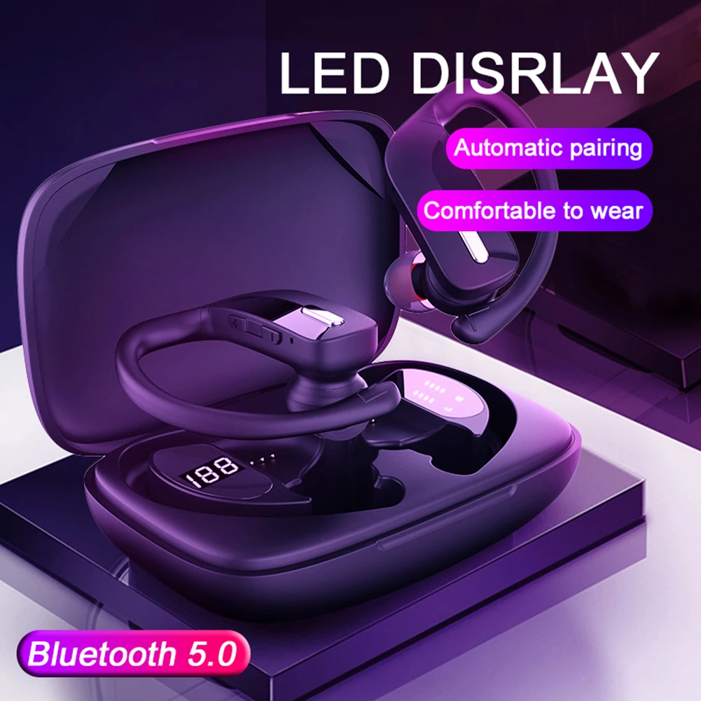 T17 TWS Bluetooth V5 Wireless in Ear Headset with LED Power Display HiFi HD Call