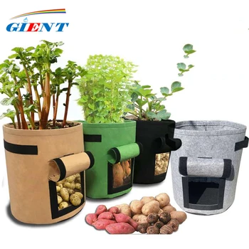 

3 size planting bag non-woven fabric thickened beautiful planting bag sweet potato potato seed strawberry planting bag