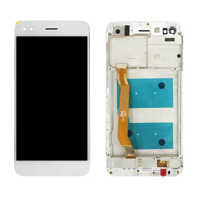 white with frame Для huawei P9 lite mini ЖК-дисплей сенсорный экран дигитайзер сборка P9 lite Мини ЖК-дисплей Замена - Цвет: white with frame