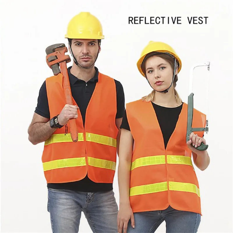 Universal High Visibility Reflective Clothing Unisex Men Women Safety Vest Working Clothes Fit For Running Cycling Dropshipping