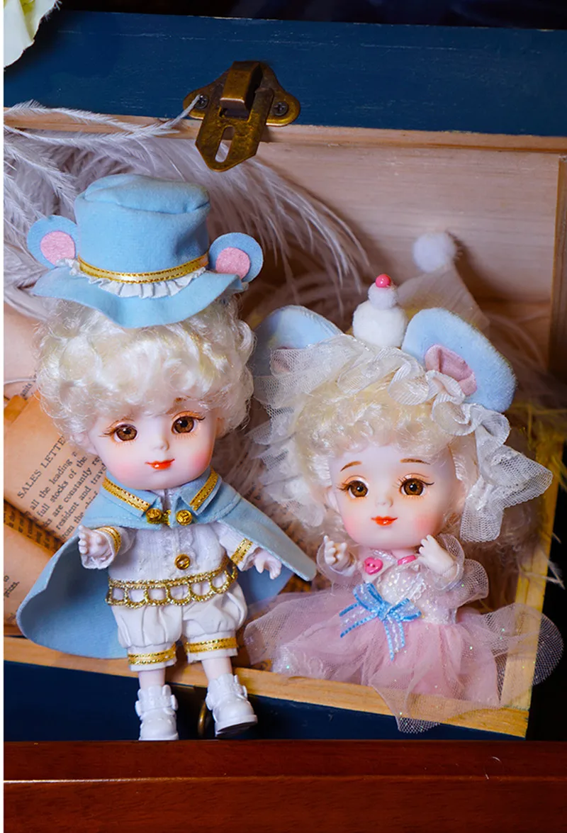 Dream Fairy 1/12 BJD кукла 26 шарнир тело DODO кукла 14 см милые животные кукла мини кукла детский подарок игрушка Ангел сюрприз кукла Ob11
