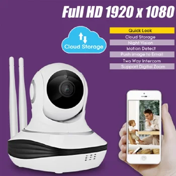 

Security Full HD 1080P IP Camera Cloud Storage Wireless Home Security Surveillance Camera WiFi CCTV Camera Baby Monitor