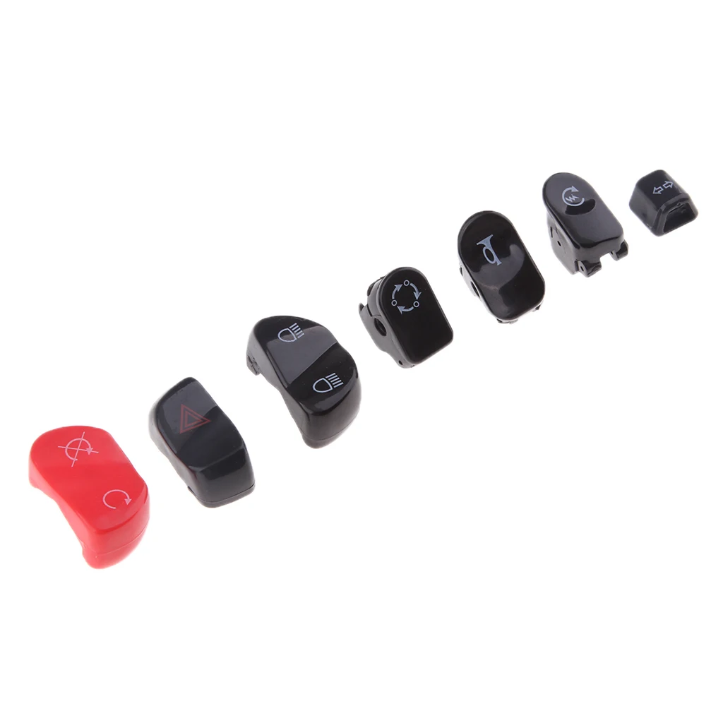 7pcs/set Hand Control Switch Housing Button Cover Cap Kit for VICTORY