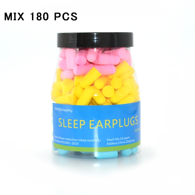 120/180 Pcs Soft Foam Earplugs