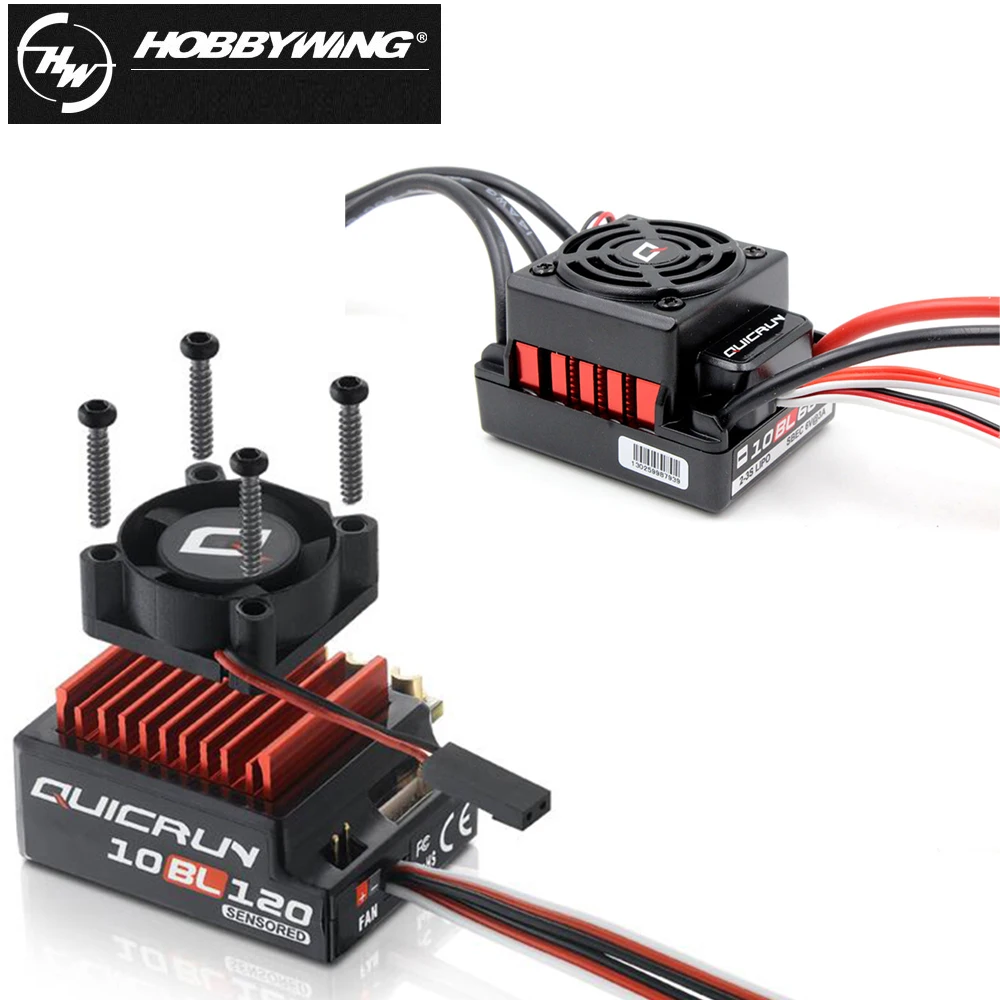 Бесщеточный контроллер скорости Hobbywing QUICRUN 10BL120 сенсорный 120A / 10BL60 60A для