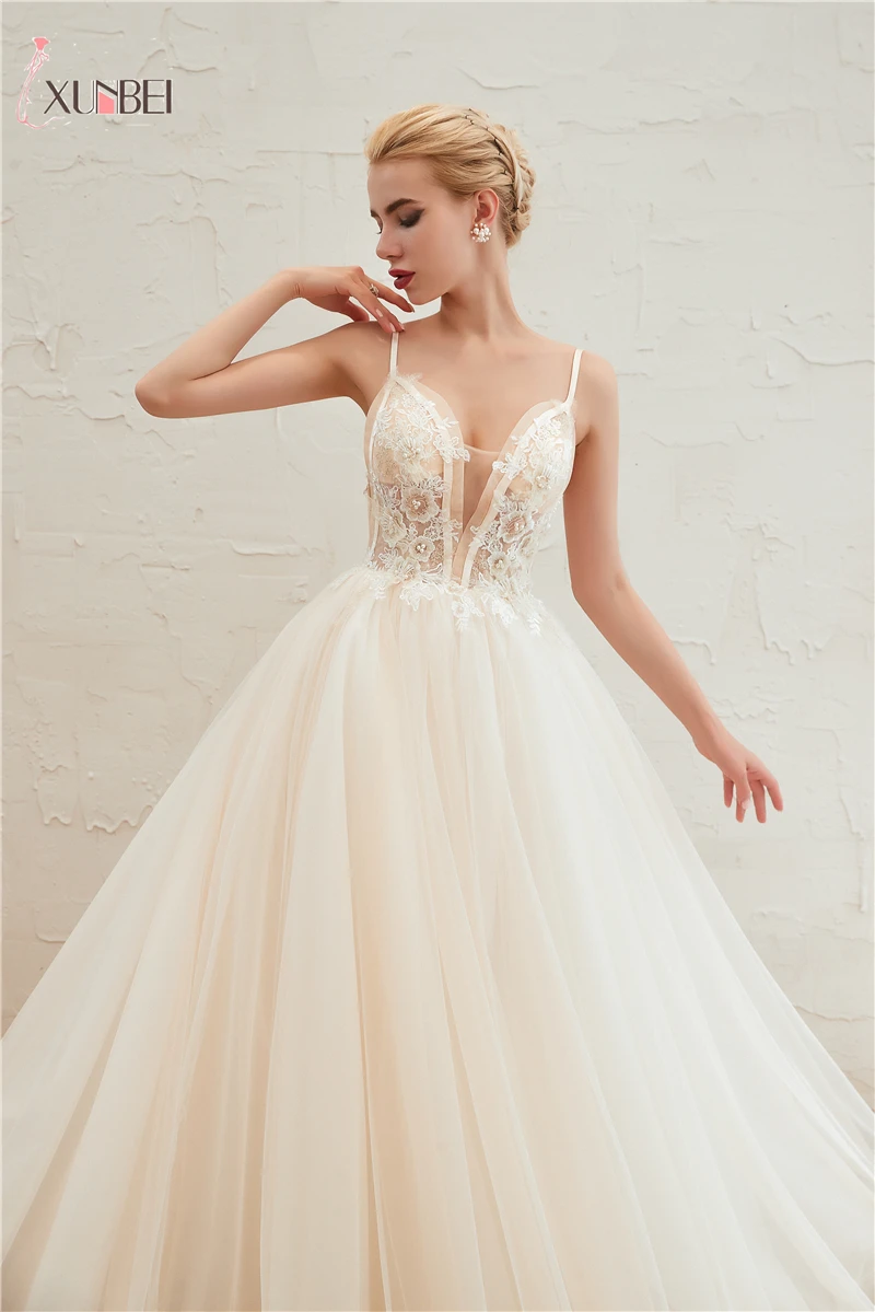 Новые Бохо свадебные платья свадебное платье Mariage аппликации жемчуг Vestidos De Noiva реальные фотографии Mariage CPS1313